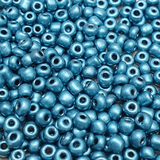 20g Rocailles, Metallic Satinice, 3mm ø, ideal zum Basteln