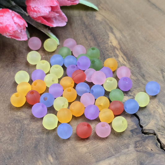 100 Mattierte Acrylperlen – Bunter Farbmix, 8 mm
Entdecke die Vielfalt dieser leichten Acrylperlen, die sich perfekt für kreative Projekte eignen!
