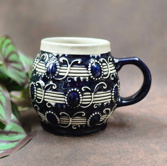 Authentischer Vintage Bierkrug 0,25 L von Merkelbach, Modell 3804. Westerwälder Keramik der 30er im Art Deco Stil – perfekt für Sammler & Deko.