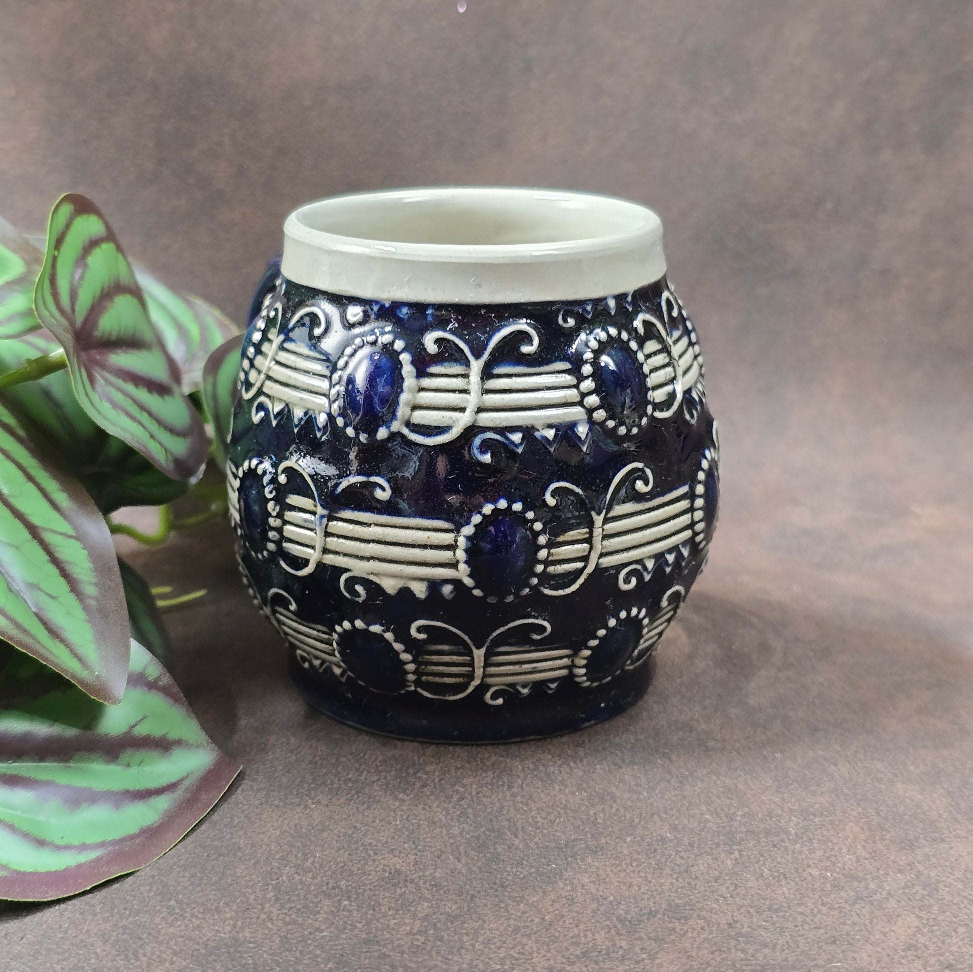 Authentischer Vintage Bierkrug 0,25 L von Merkelbach, Modell 3804. Westerwälder Keramik der 30er im Art Deco Stil – perfekt für Sammler & Deko.