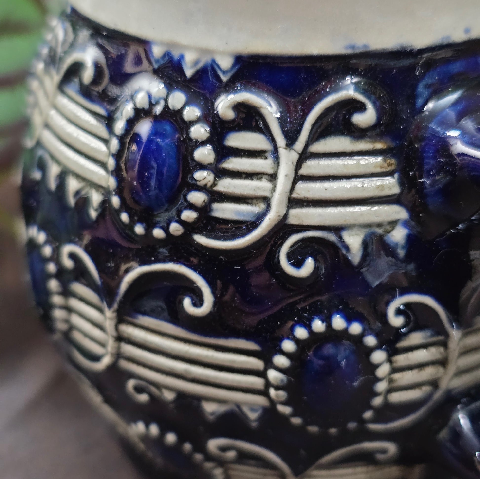 Authentischer Vintage Bierkrug 0,25 L von Merkelbach, Modell 3804. Westerwälder Keramik der 30er im Art Deco Stil – perfekt für Sammler & Deko.