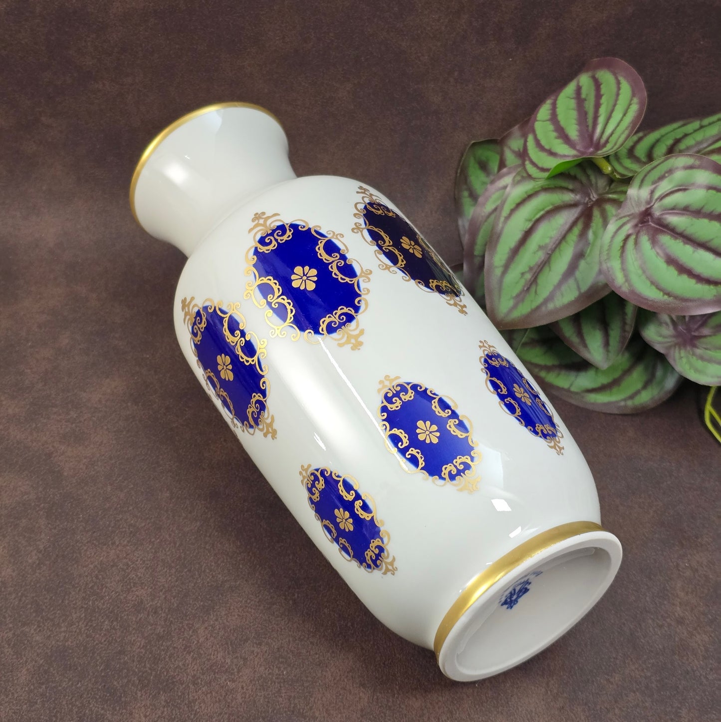 Elegante Vintage-Vase von Volkstedt (1762), 50er/60er, mit Echt-Kobalt & Golddekor. Sehr guter Zustand – DDR-Porzellankunst für Sammler & Liebhaber.