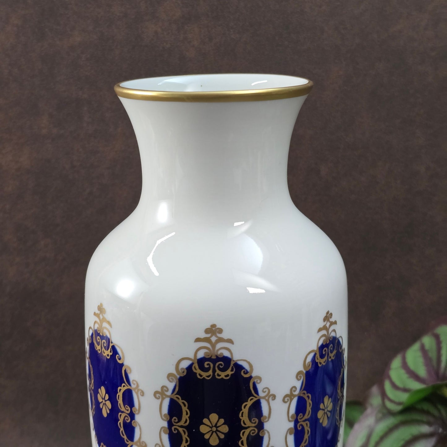 Elegante Vintage-Vase von Volkstedt (1762), 50er/60er, mit Echt-Kobalt & Golddekor. Sehr guter Zustand – DDR-Porzellankunst für Sammler & Liebhaber.