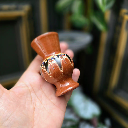 Handgefertigte Mini-Amphore aus Trojan-Keramik, Bulgarien, 1970er Jahre – rustikal, authentisch & dekorativ. Perfekt für Sammler und Vintage-Fans.