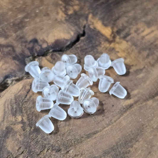 200 Silikonstopper für Ohrstecker (4 mm), matt-weiß. Sicherer Halt für DIY-Schmuck und Ersatzteile. Praktisches Schmuckzubehör aus Silikon für deine Schmuckherstellung.