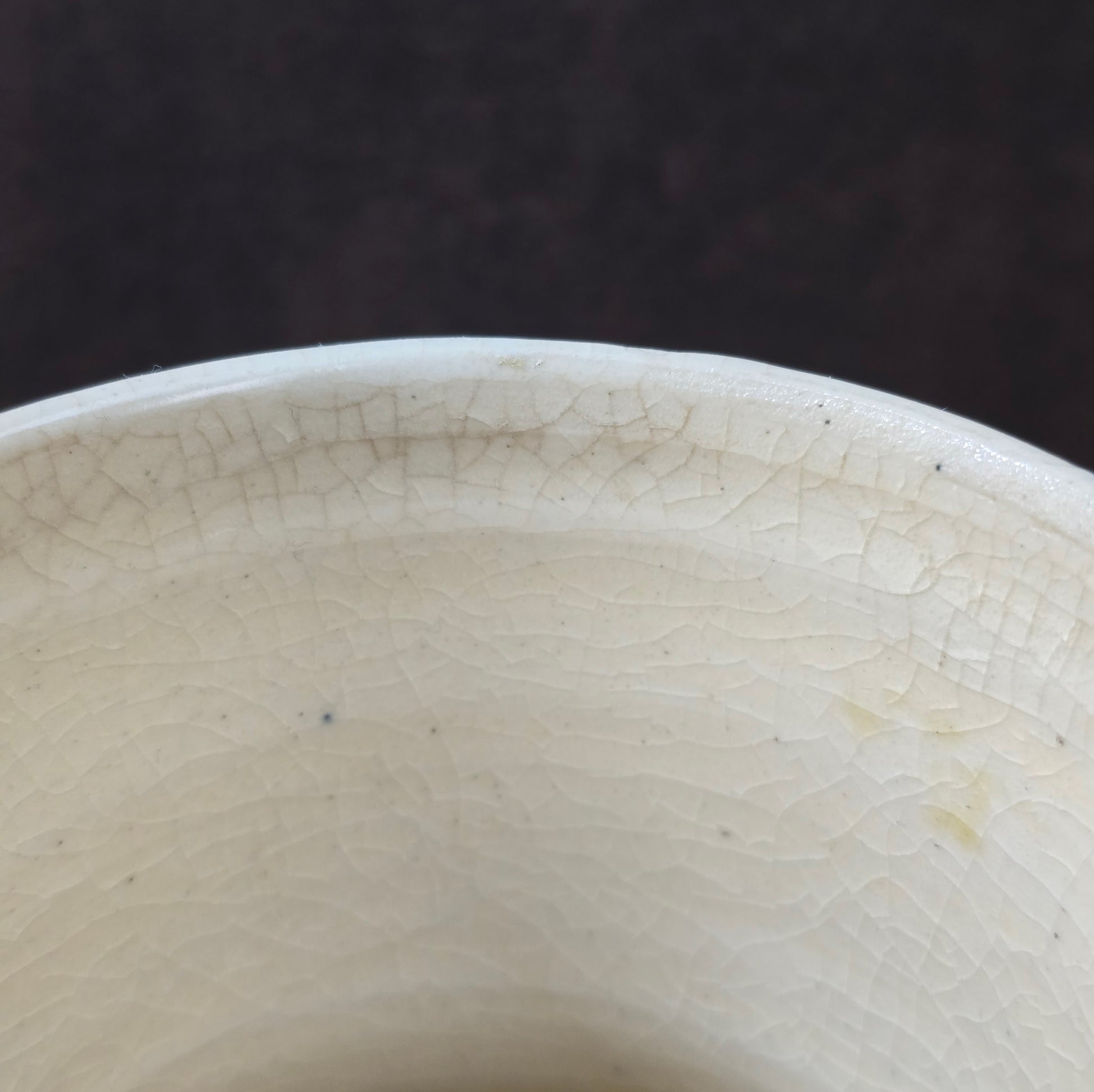 Handbemalter kobaltblauer Vintage-Krug aus Irdenware mit geometrischem Muster, ca. 20 cm hoch, 1L Fassungsvermögen.