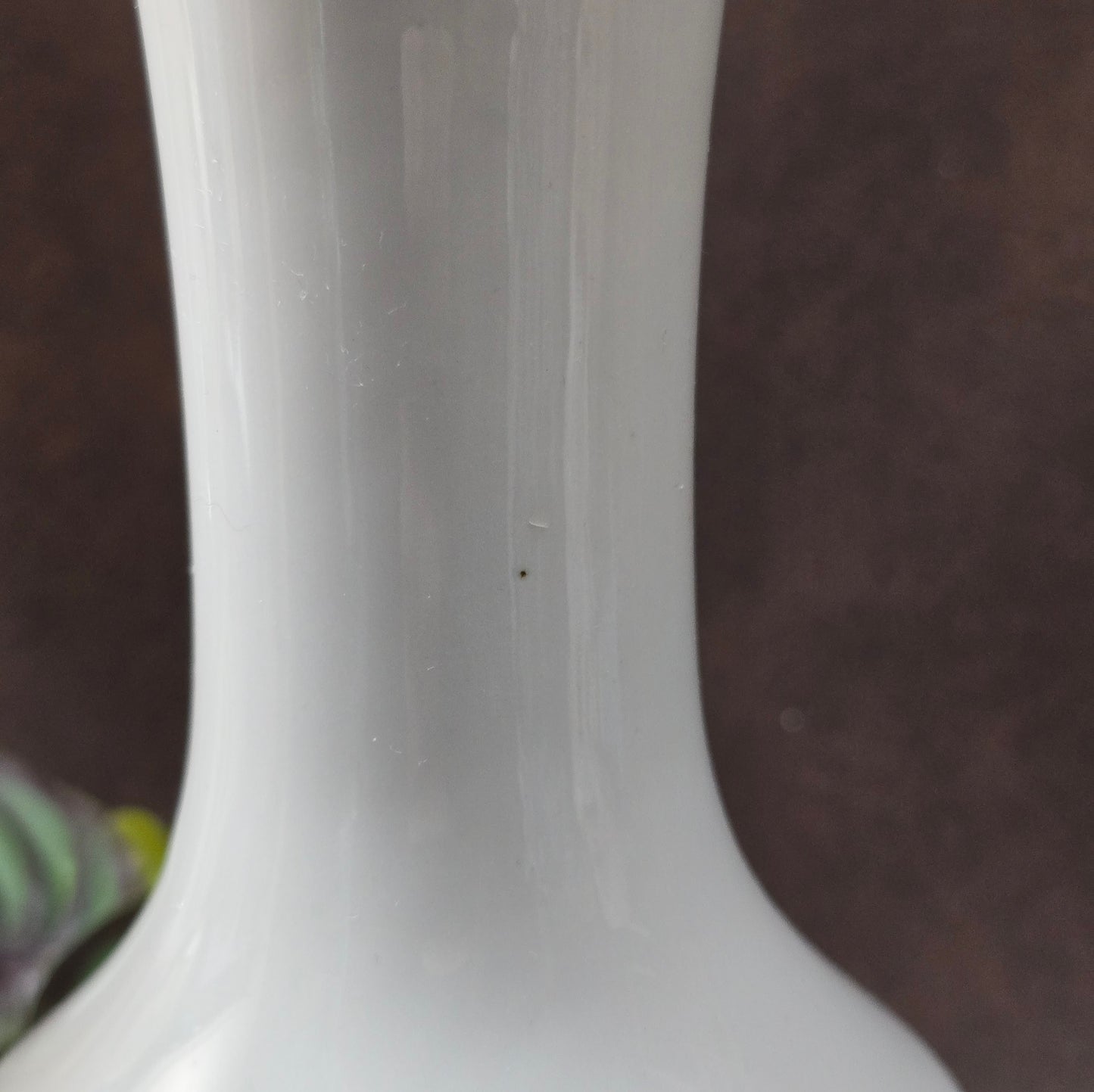 Original DDR-Vase von Wagner & Apel, Thüringen. 1970er-Design mit geometrischen Blumen in Weinrot – stilvoller Vintage-Akzent für Ihr Zuhause.