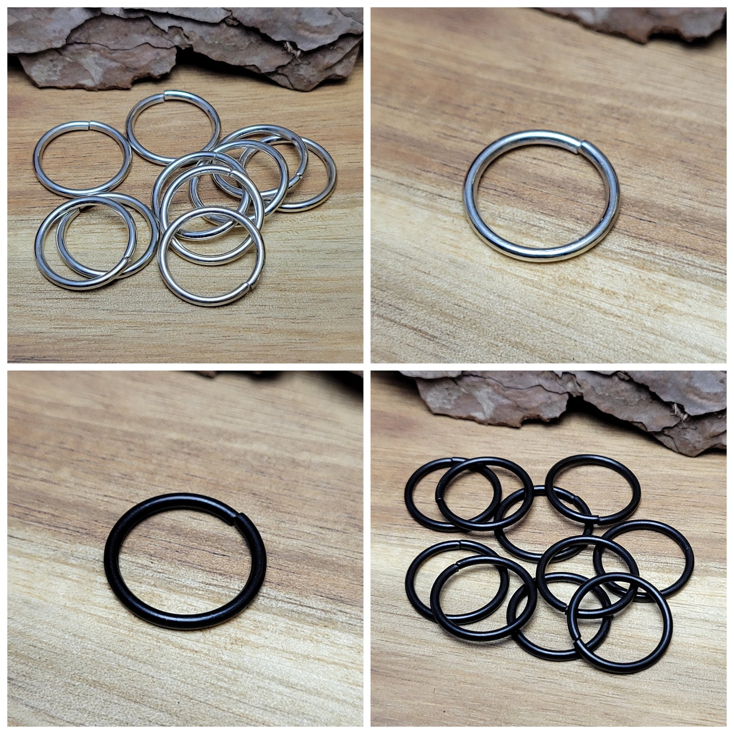 Mit diesem Set aus 10 offenen Binderingen eröffnen sich Ihnen unzählige kreative Möglichkeiten. Diese Biegeringe sind perfekt für die Herstellung von individuellem Schmuck und bieten zahlreiche Verwendungszwecke.
