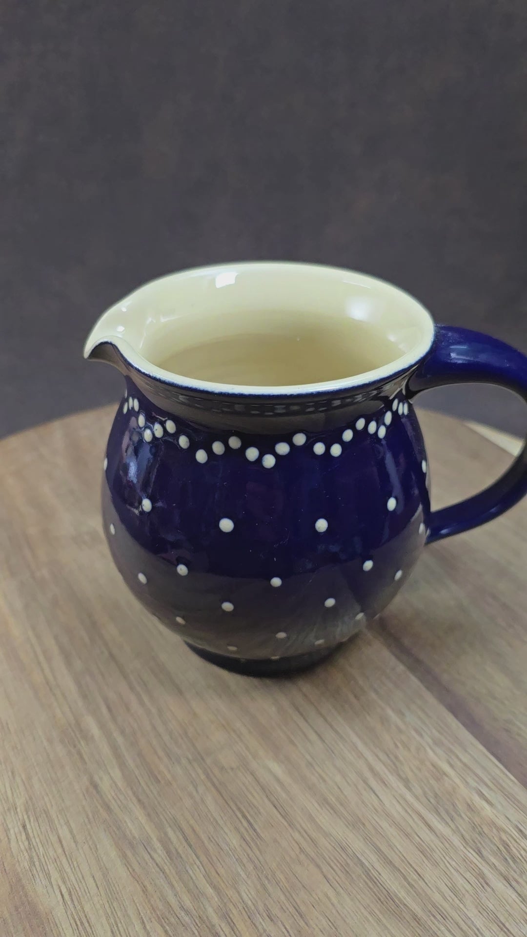 Bürgeler Sahnekrug im rustikalen Look – ca. 250 ml – Vintage-Keramik aus Deutschland (80er/90er Jahre)