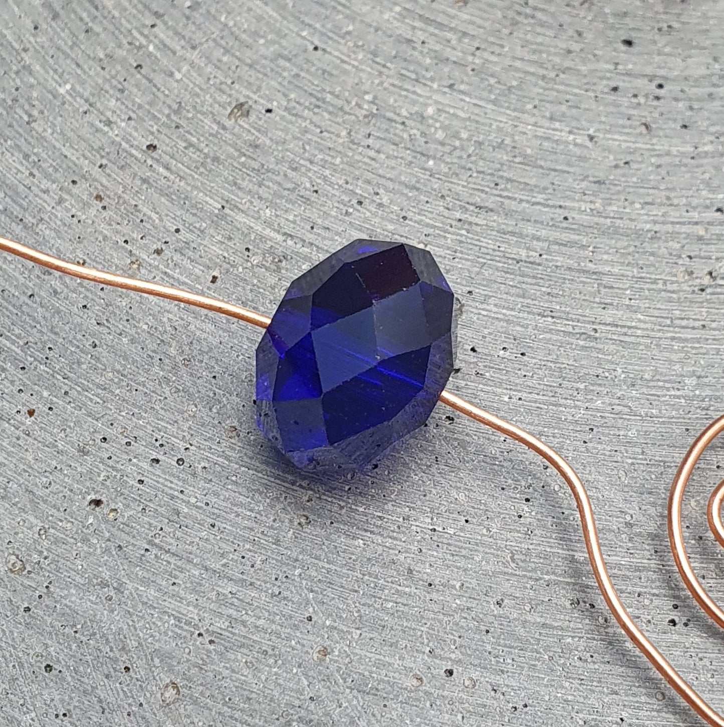 1x große Kristallglasperle Rondell, polished, mit 15mm Durchmesser