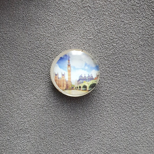 Cabochon aus Glas mit Motiv 16mm