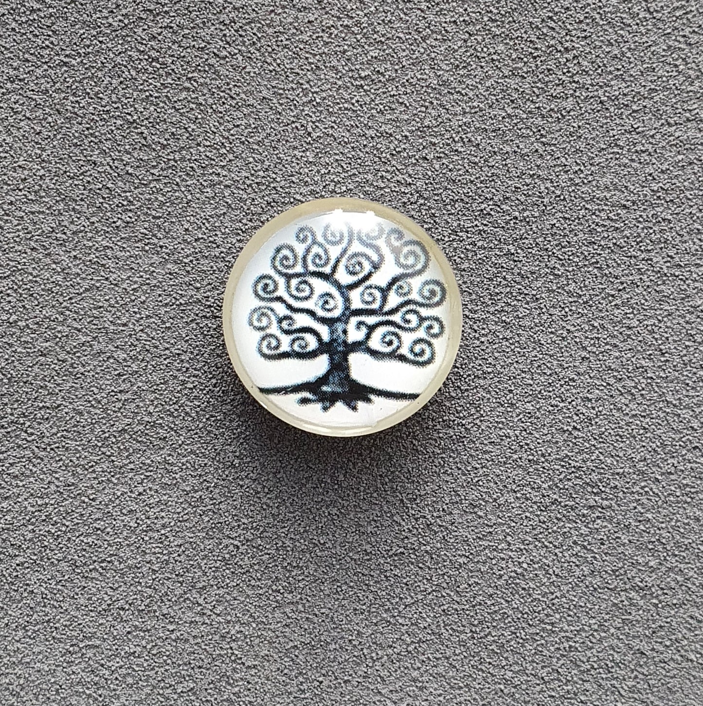 Cabochon aus Glas mit Motiv 16mm