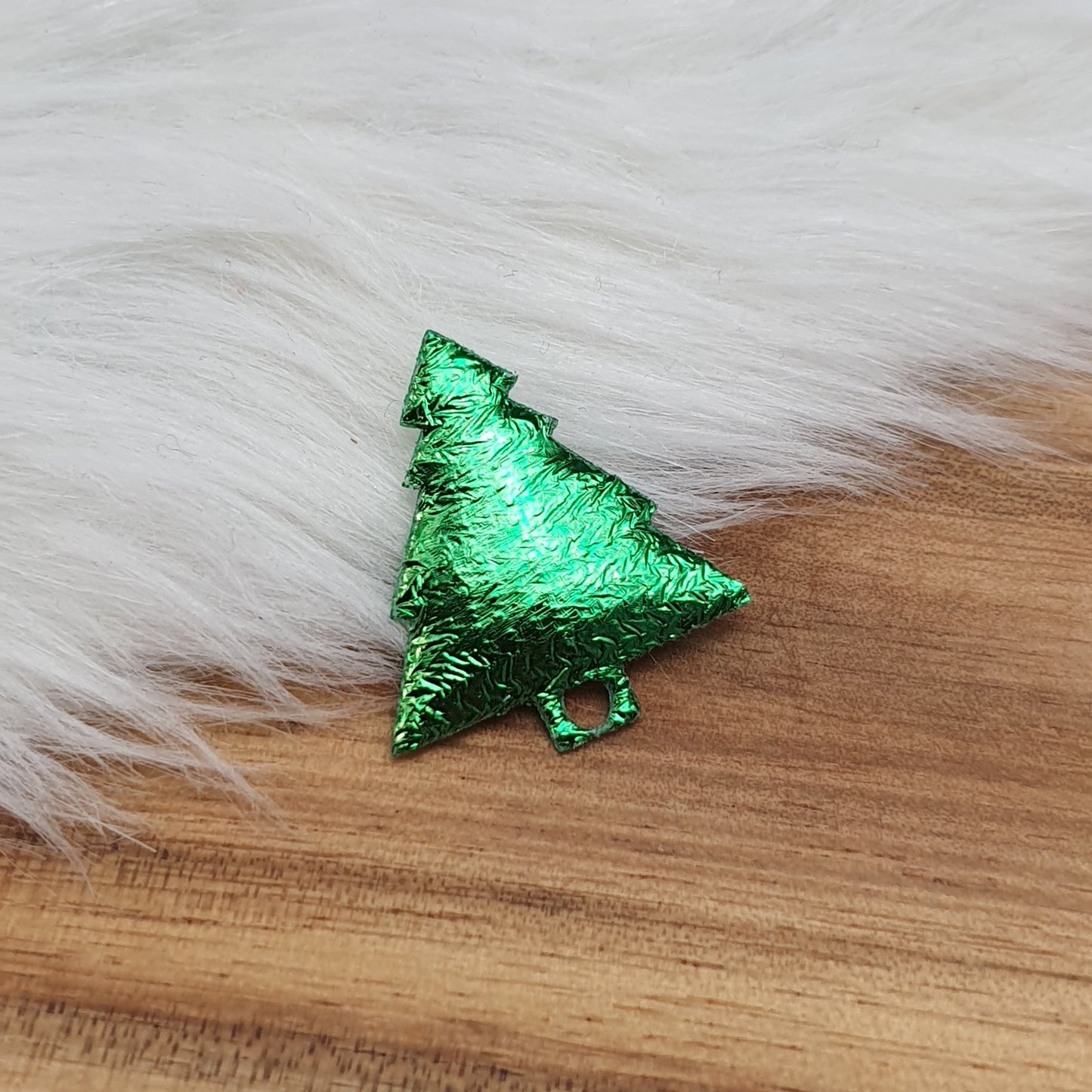 4 Applikationen, Stoff, padded, Tannenbaum, Grün, 24mm, Kreativbedarf