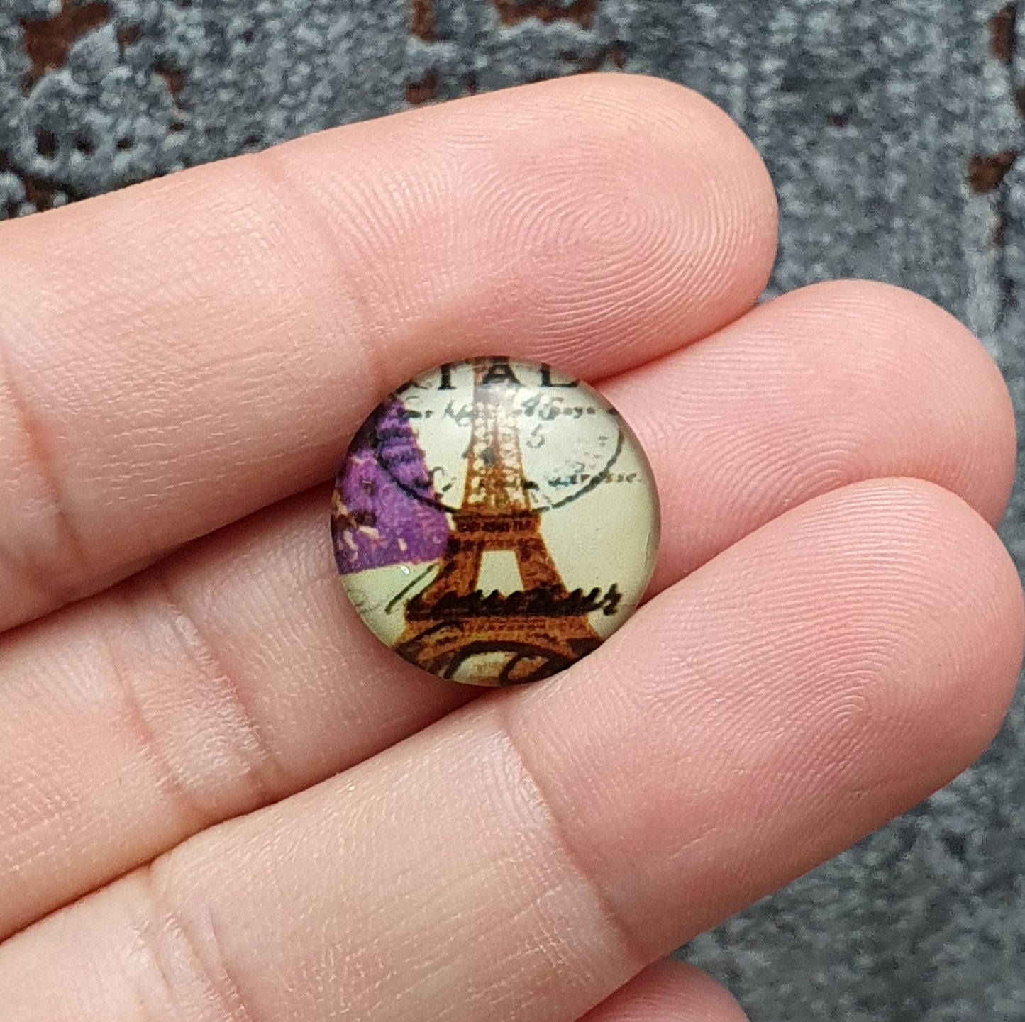 2 Cabochons, Glas, Rund, 16mm, verschiedene Motive, Schmuck DIY