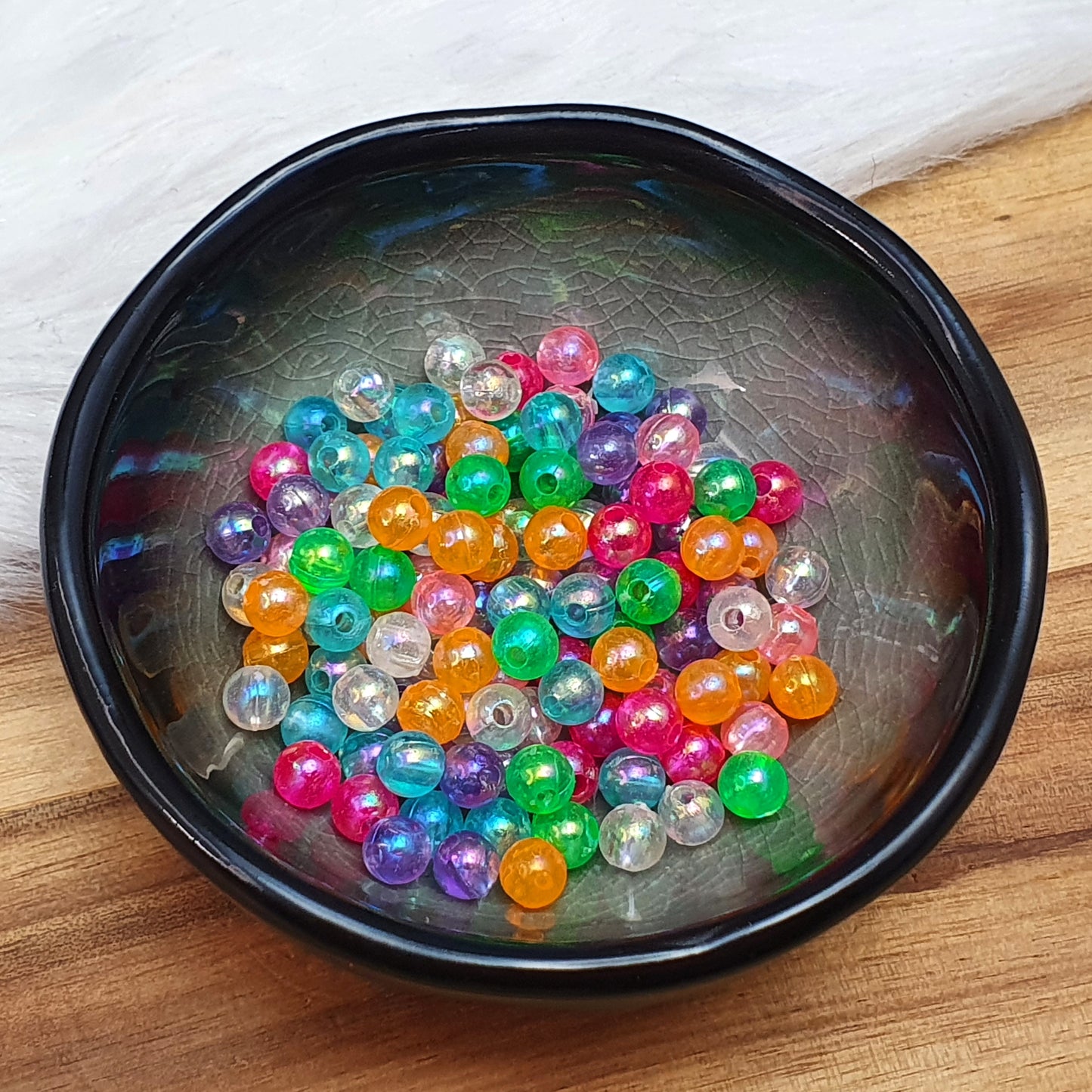 Acrylperlen Kugel Bunt