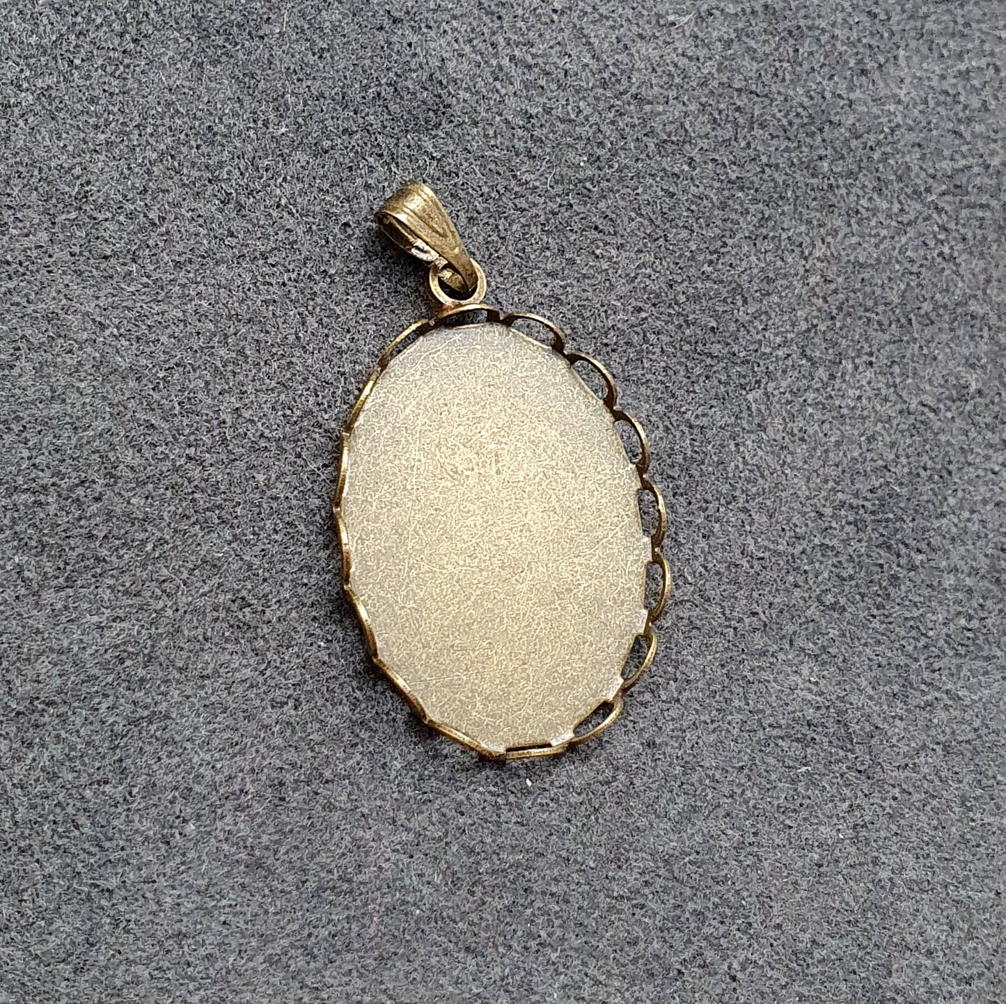 2 Anhänger für Cabochons, Oval 25x18mm, antik bronzefarbig, Schmuck DIY