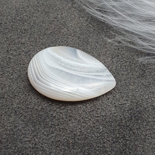 Perle aus Achat, Träne, Botswana Achat, 25x20mm