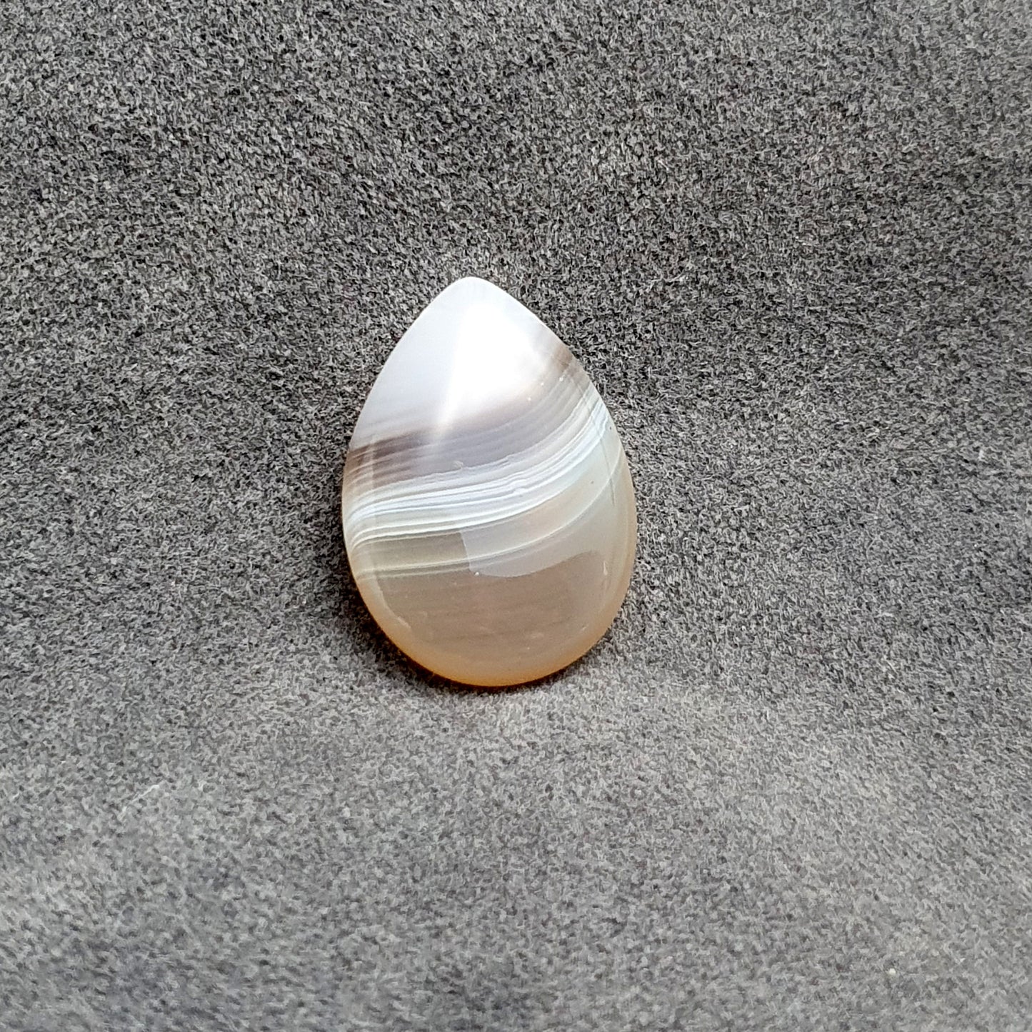Perle aus Achat, Träne, Botswana Achat, 25x20mm