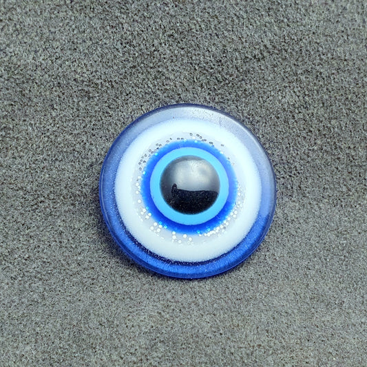 Cabochons, Nazar Boncuğu, Evil Eye, 9/14/25mm, Resin, Blau