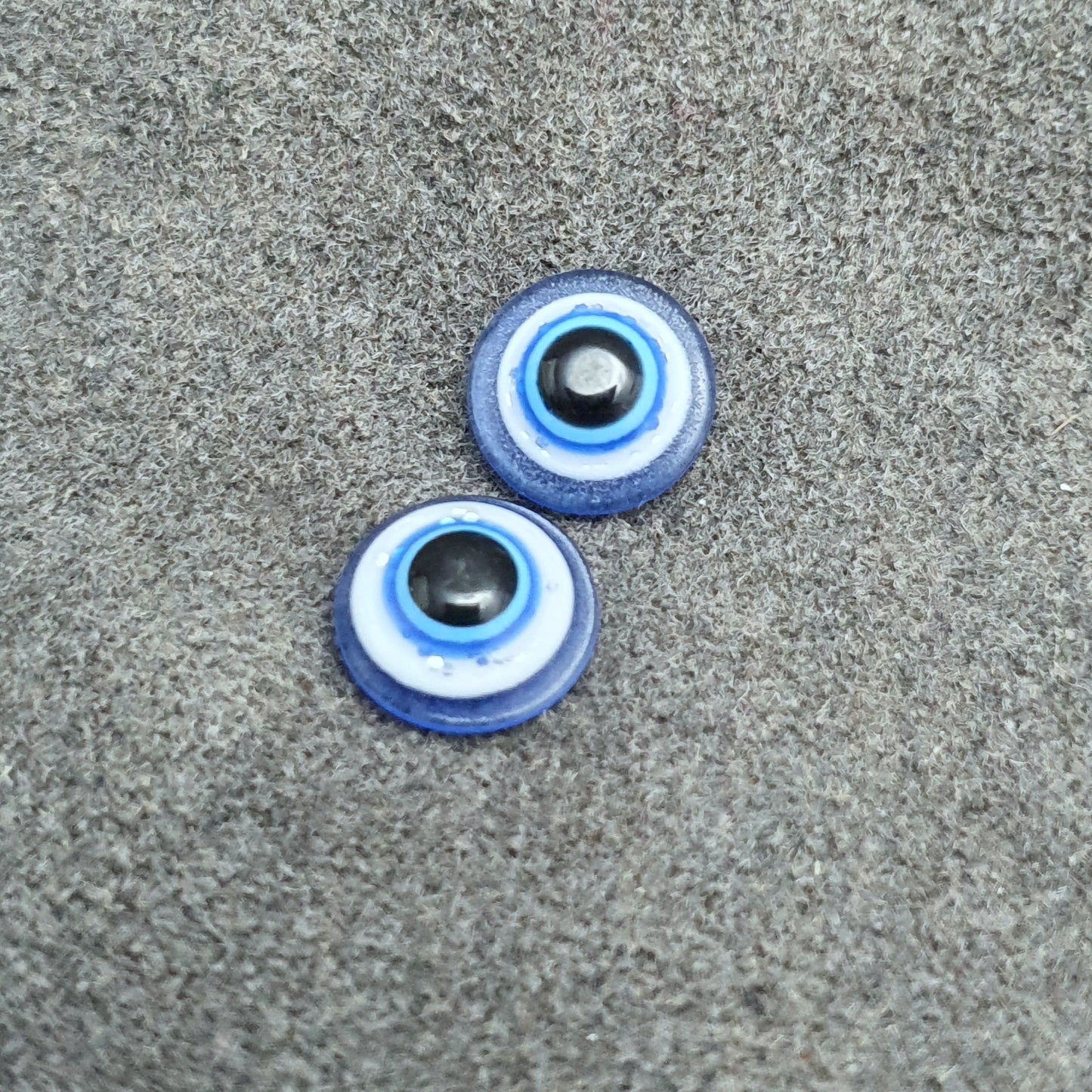 Cabochons, Nazar Boncuğu, Evil Eye, 9/14/25mm, Resin, Blau