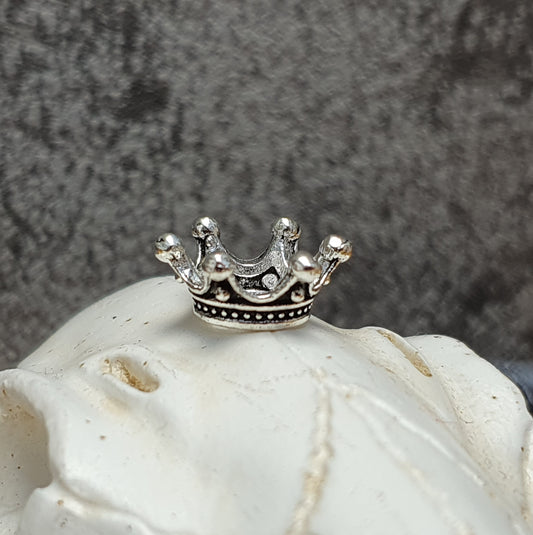 4 Metallperlen Krönchen, 12mm, ideal zum Basteln