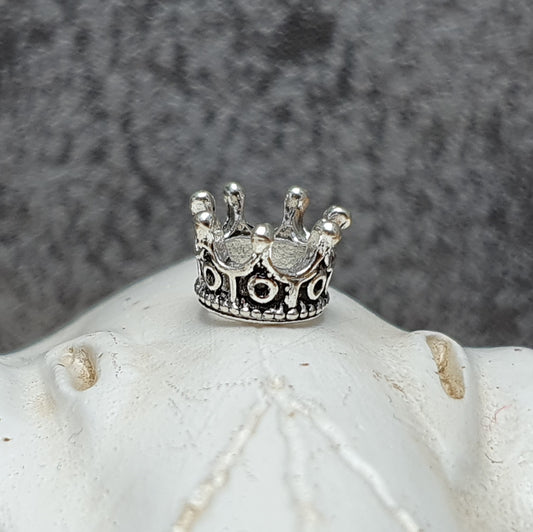 4 Metallperlen Krönchen, 10mm, ideal zum Basteln