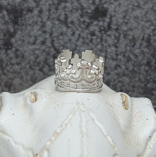 2 Metallperlen Krönchen, 11mm, ideal zum Basteln