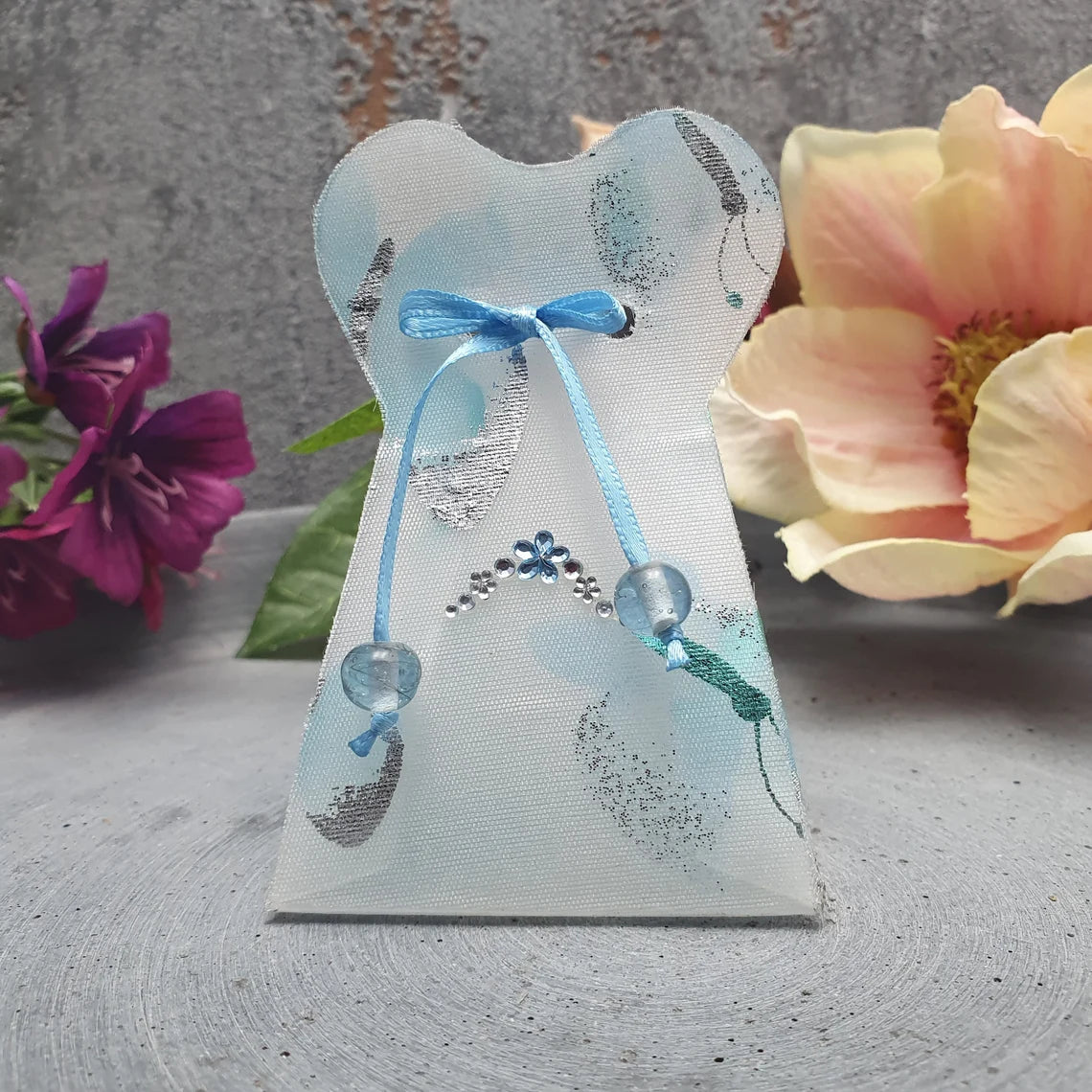 Geschenkverpackung Mini, Blau, 6x6x8cm