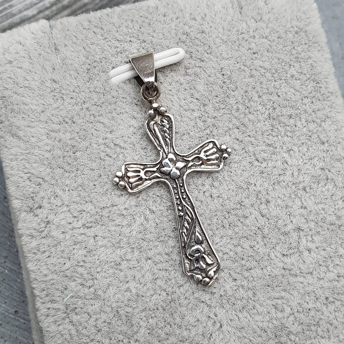 Nostalgie Kreuz, Anhänger .925 Sterling Silber, Gothic, Gotisch, upright