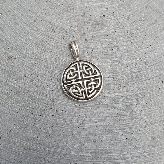 Anhänger mit Knotenwerk, Wikinger aus .925 Sterling Silber, Gothic, Gotisch, Keltisch