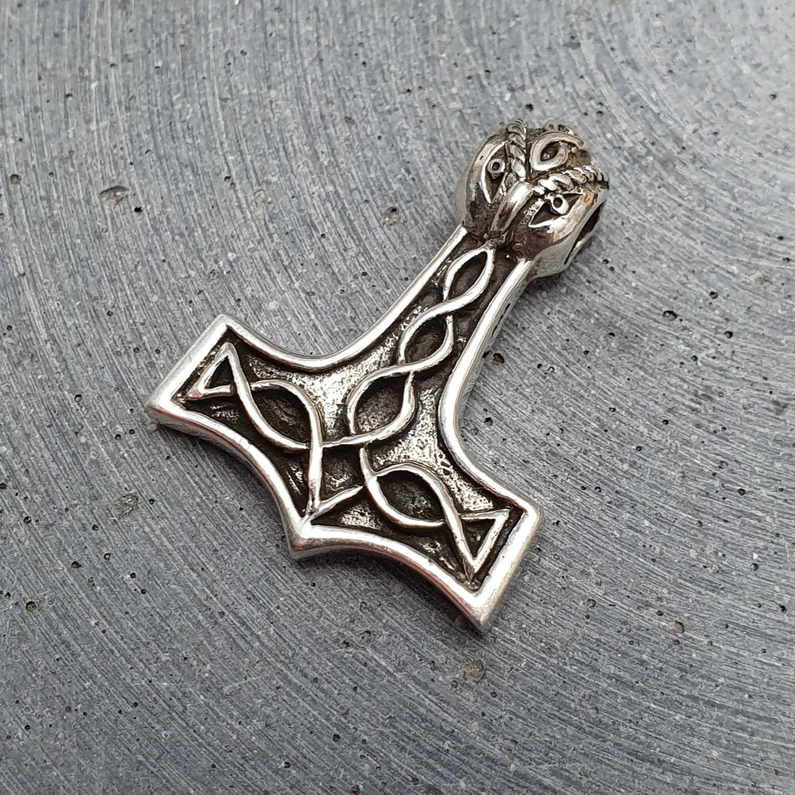Thors Hammer Anhänger .925 Sterling Silber, Mjolnir, Viking, Wickinger