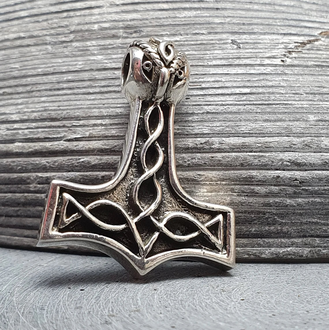 Thors Hammer Anhänger .925 Sterling Silber, Mjolnir, Viking, Wickinger