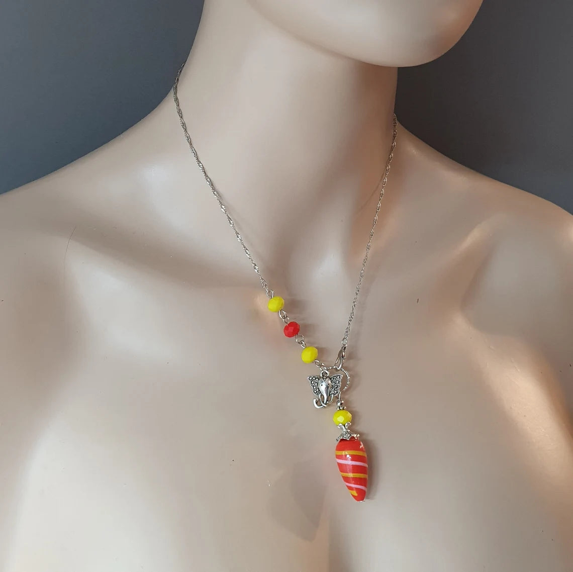 Pendel, Pendulum, Kette, Rote Träne, Elefant, Glück & Freude