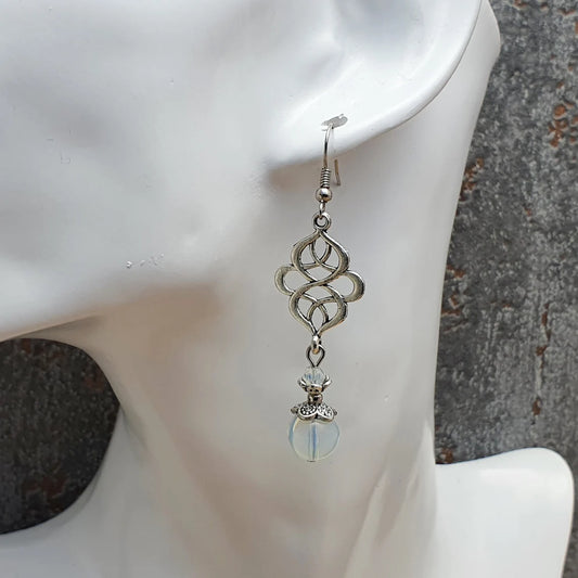 Ohrhänger, Ornament mit Opalith