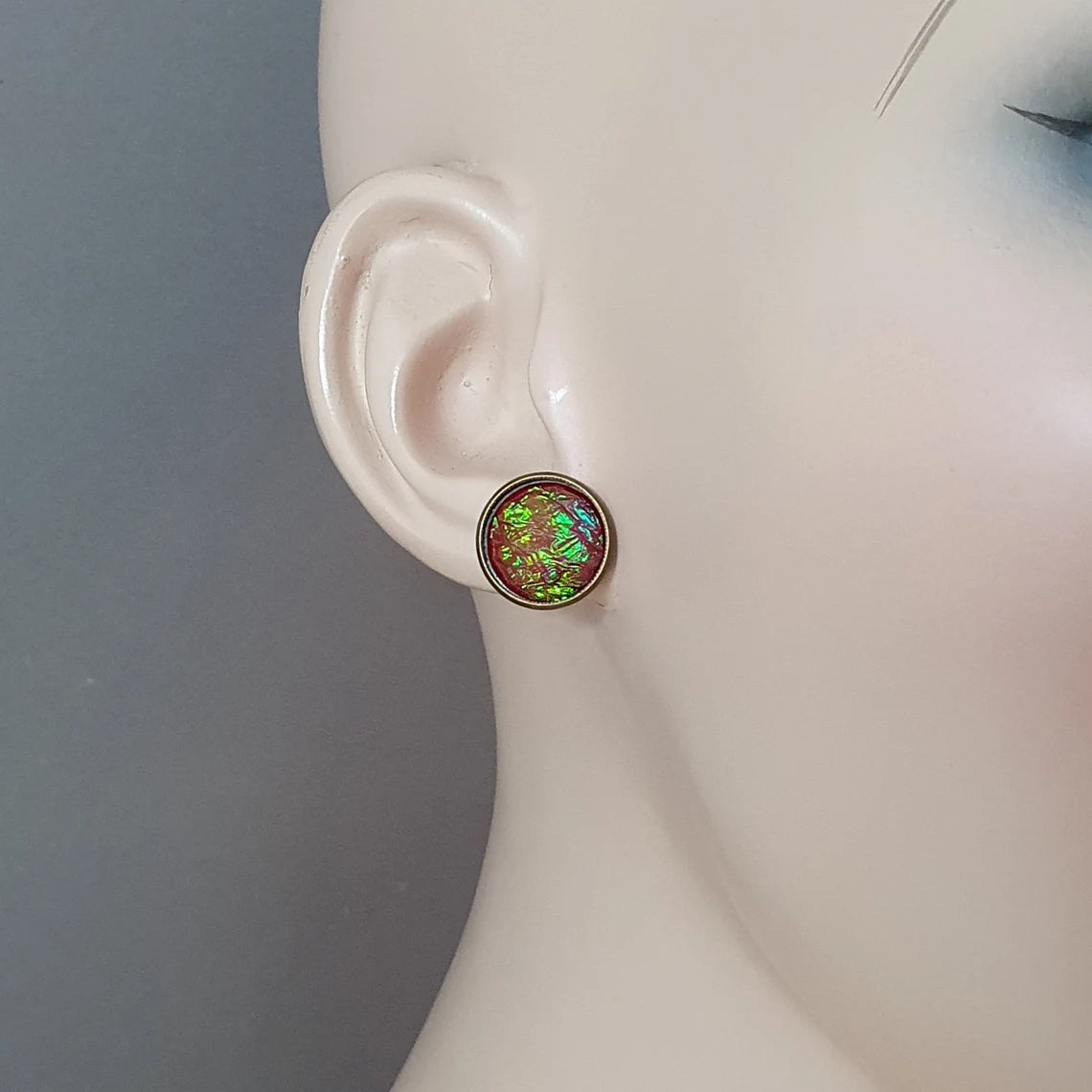 Ohrstecker, Mystique Rouge, antik Bronzefarbig