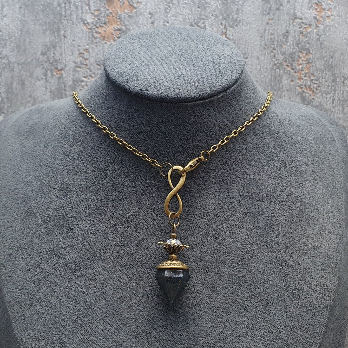 Mini Pendel Pendulum mit Infinity, Universe Blau