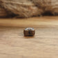 15 kleine Metallperlen Herz in antik kupferfarbig, 5mm