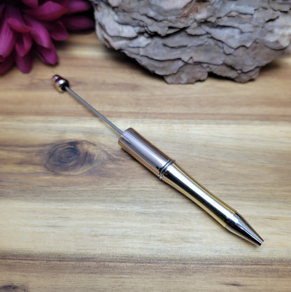 Kugelschreiber zum selbst verzieren mit Perlen, verschiedene metallic Farben Ombre