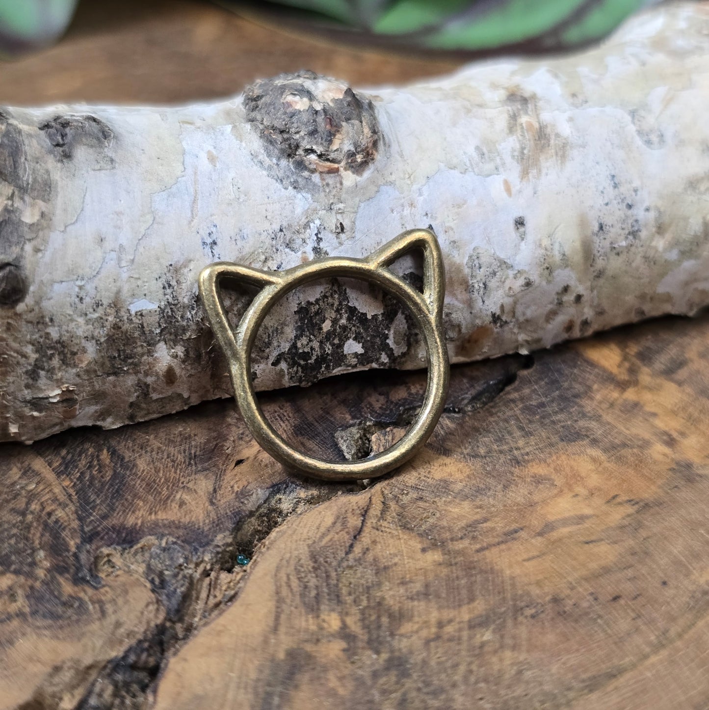 Antik bronzefarbene Verbindungsringe mit Katzenohren, 17mm, 5er-Set für Schmuckdesign und DIY