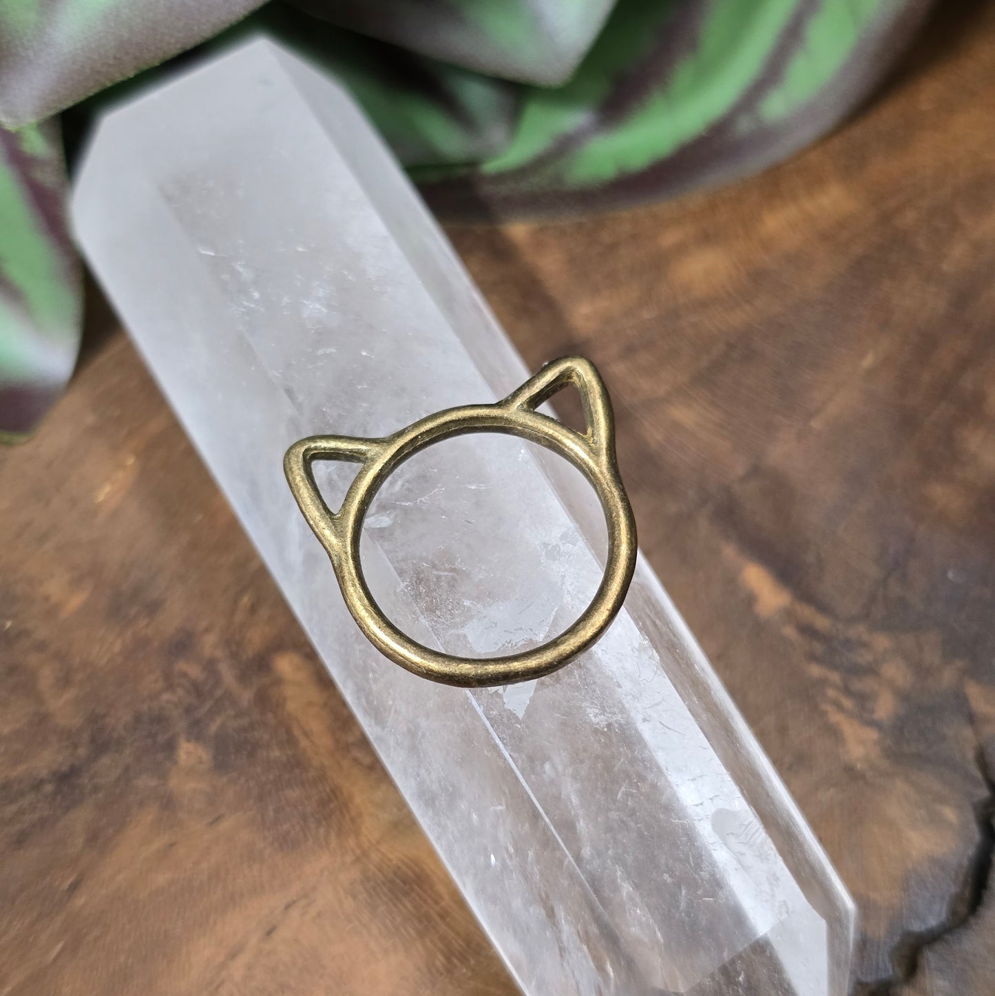 Antik bronzefarbene Verbindungsringe mit Katzenohren, 17mm, 5er-Set für Schmuckdesign und DIY