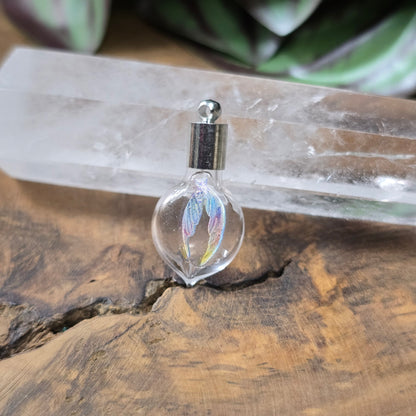 Glasphiole Motiv „Schwanzflosse“ – DIY Schmuckflasche 21 mm, 3tlg.