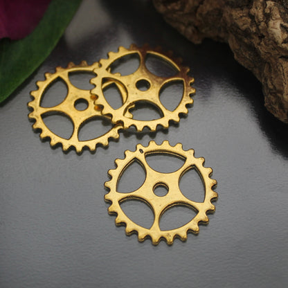 3 Gearwheels/Zahnräder im Steampunk-Design, ø 25mm