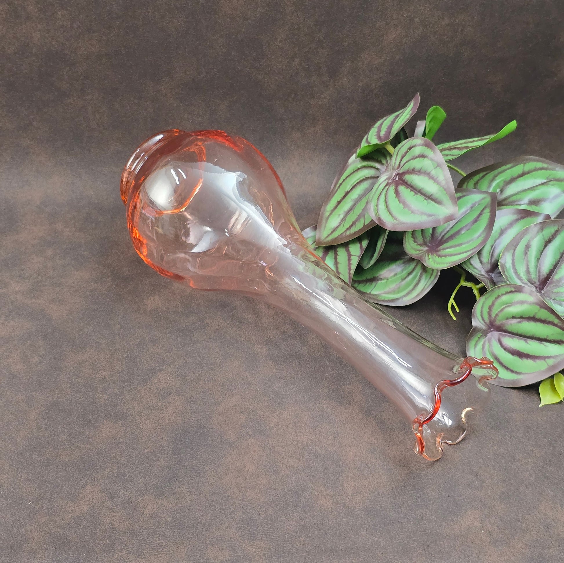 Schwere Rosalinglas Vase aus der DDR – Vintage Deko im 50er-Jahre Stil aus Pressglas – ideal für dein Zuhause oder als besonderes Sammlerstück.