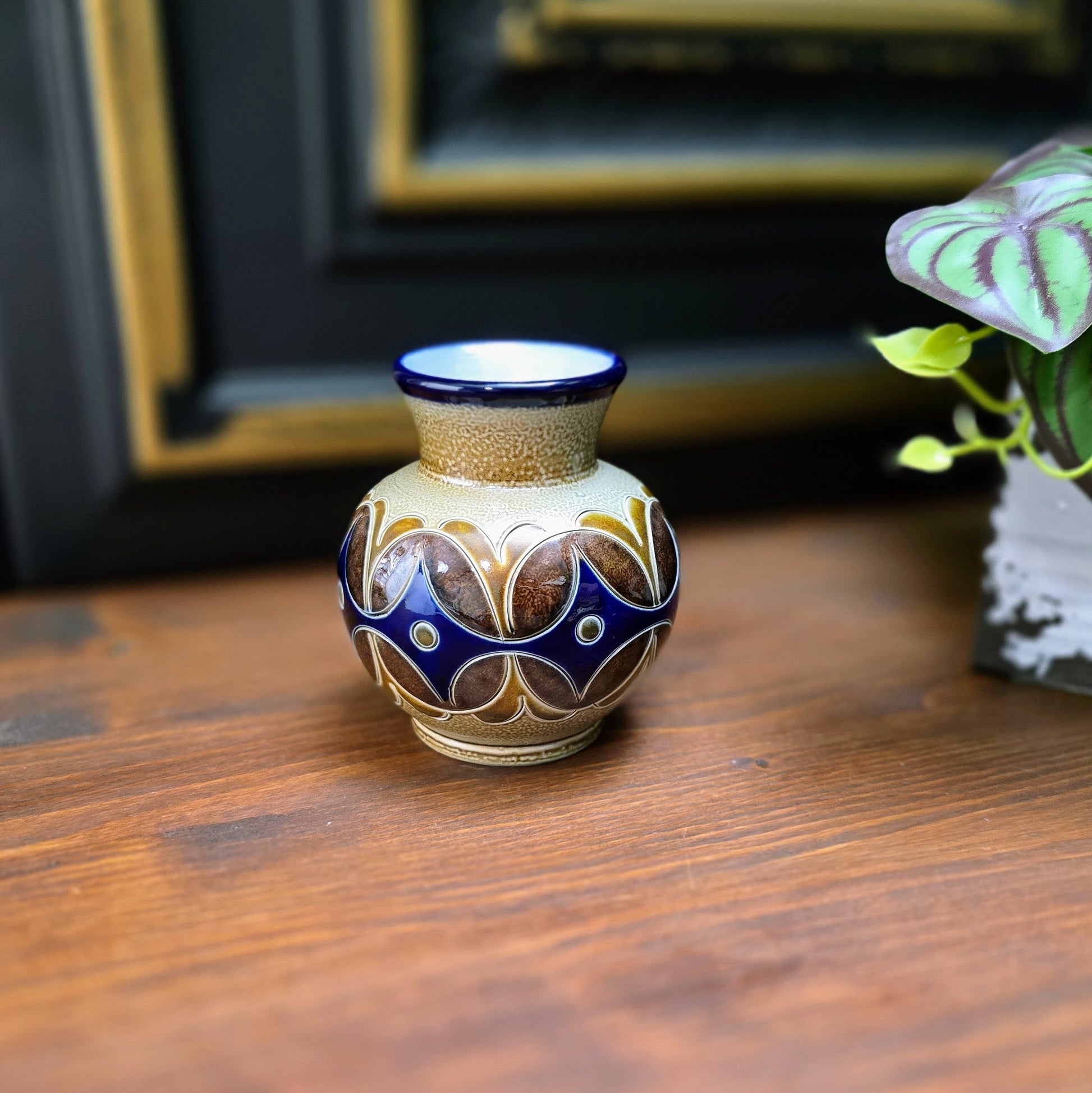 Signierte Vintage-Keramik: Kugelvase von Elfriede Balzar-Kopp aus dem Westerwald, ca. 1960/70. Mit Salzglasur & Charakter – echtes Sammlerstück!