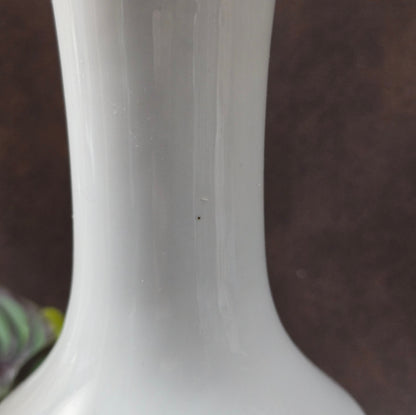 Original DDR-Vase von Wagner & Apel, Thüringen. 1970er-Design mit geometrischen Blumen in Weinrot – stilvoller Vintage-Akzent für Ihr Zuhause.

