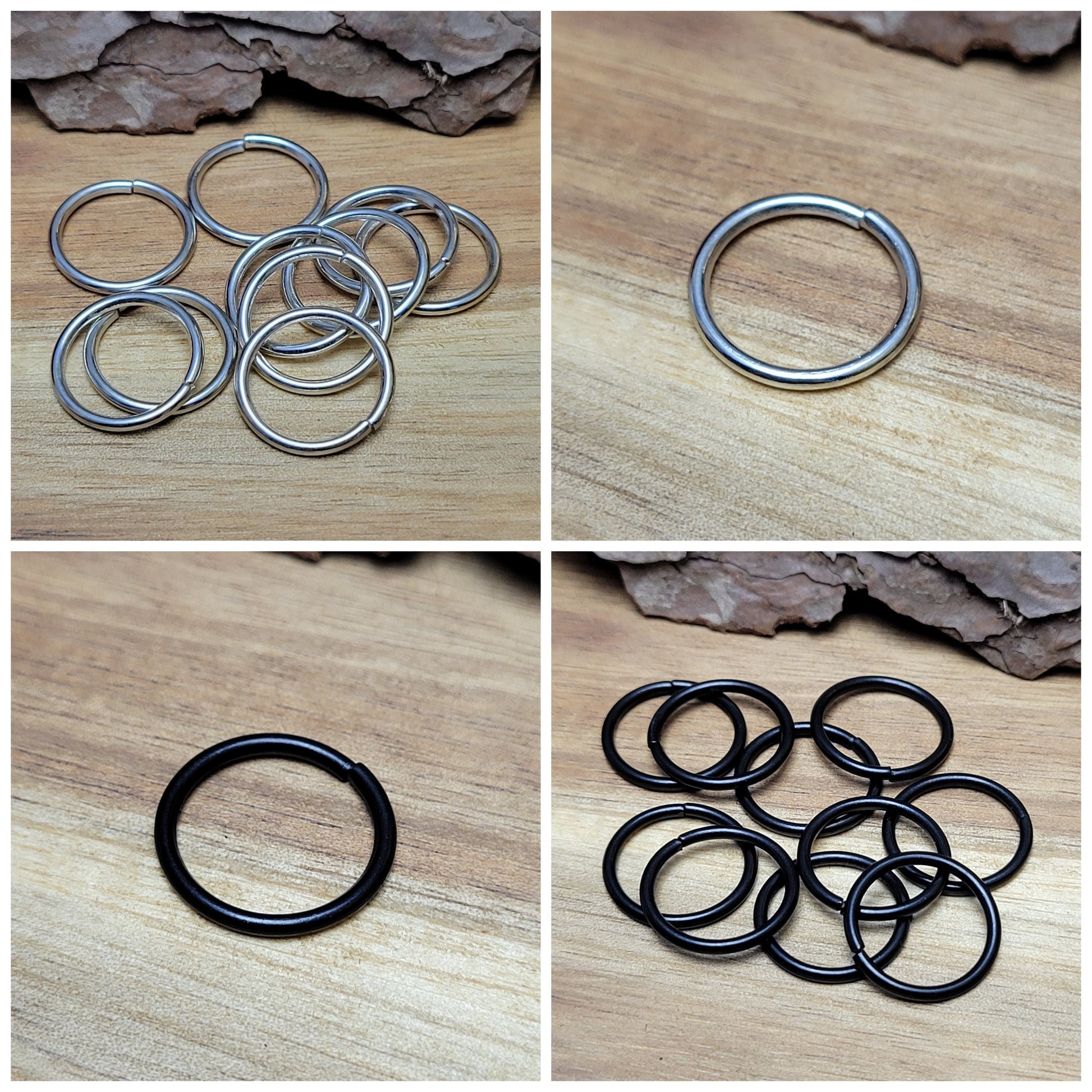 Mit diesem Set aus 10 offenen Binderingen eröffnen sich Ihnen unzählige kreative Möglichkeiten. Diese Biegeringe sind perfekt für die Herstellung von individuellem Schmuck und bieten zahlreiche Verwendungszwecke.