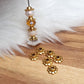 Zierkappen Perlenkappen, 8mm, Blume, antik goldfarbig, 10 oder 100 Stück