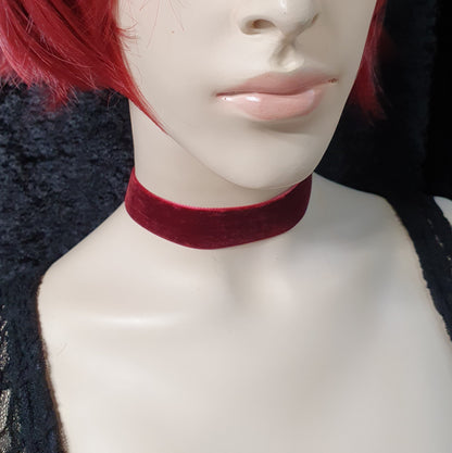 Weicher Choker, Samt, verschiedene Farben, 2,5cm breit