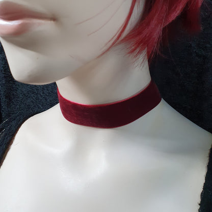 Weicher Choker, Samt, verschiedene Farben, 2,5cm breit