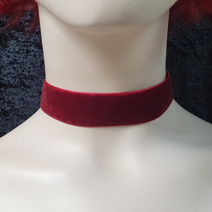 Weicher Choker, Samt, verschiedene Farben, 2,5cm breit